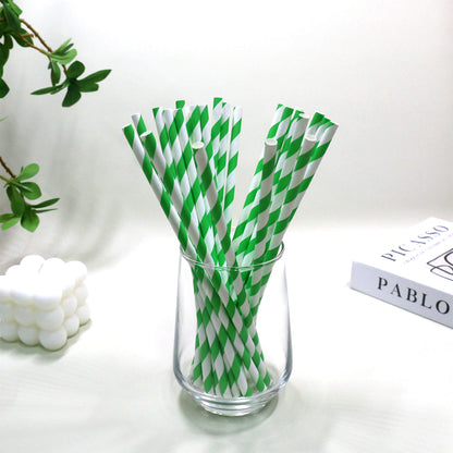 Striped Paper Straws