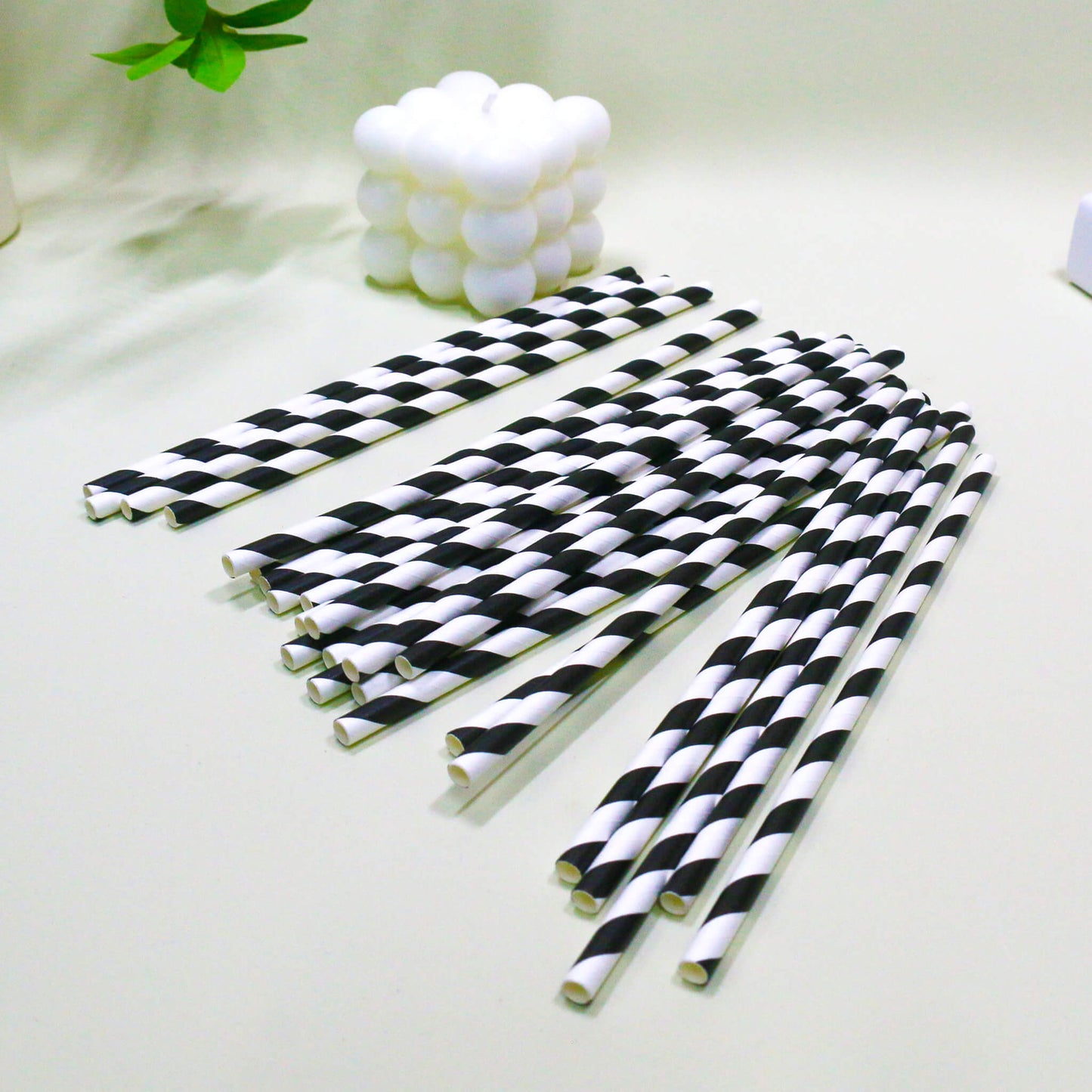 Striped Paper Straws