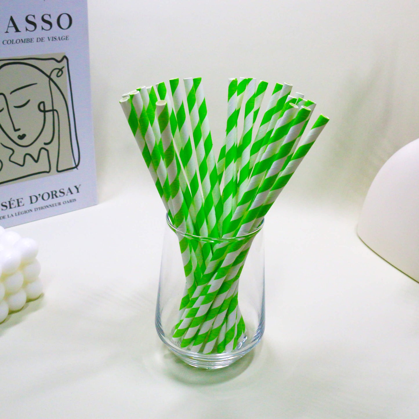 Striped Paper Straws