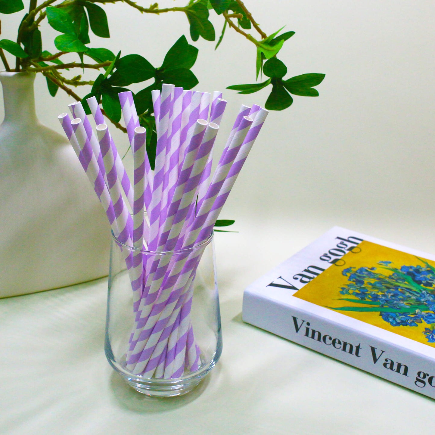 Striped Paper Straws