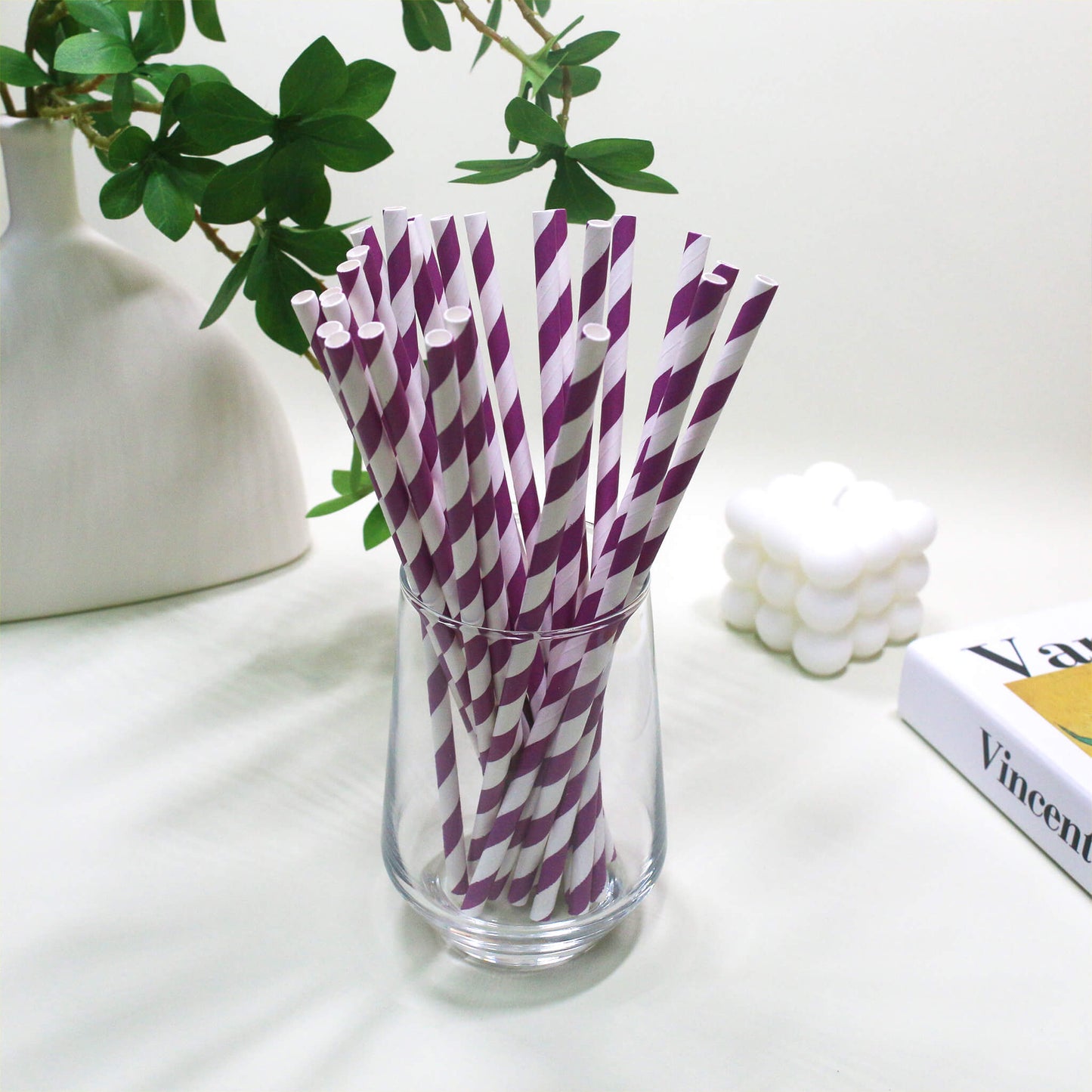 Striped Paper Straws