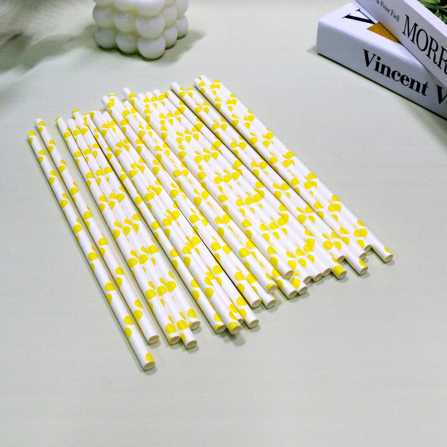 Polka Dot Paper Straws