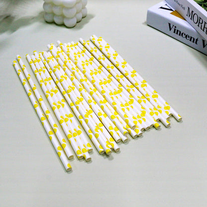 Polka Dot Paper Straws